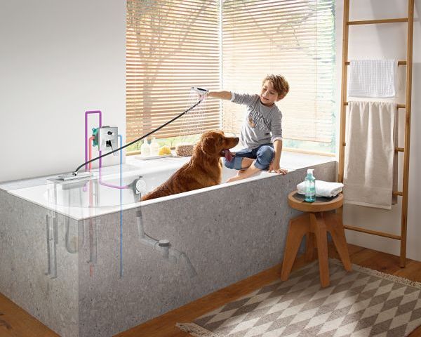 Sistema per tubo flessibile sBox, maggior comfort e sicurezza per la vasca da bagno