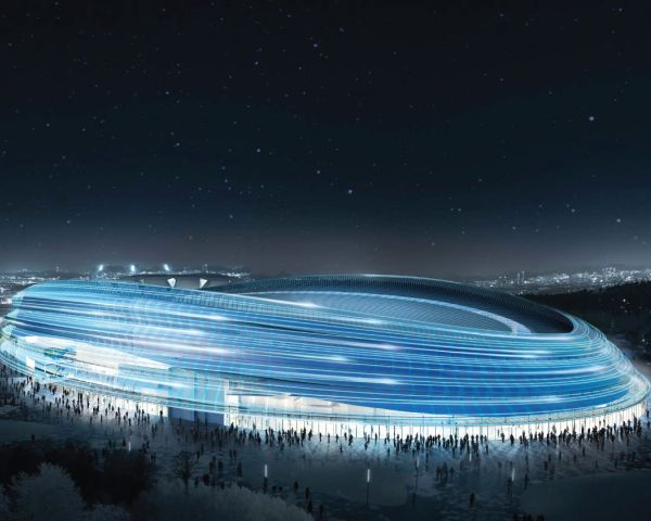 Ice Ribbon: lo stadio a forma di guscio per le olimpiadi invernali di Pechino