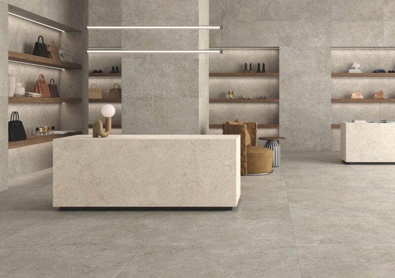 Grace Fossil, la nuova superficie Keope tra Portland Stone e Jura Stone