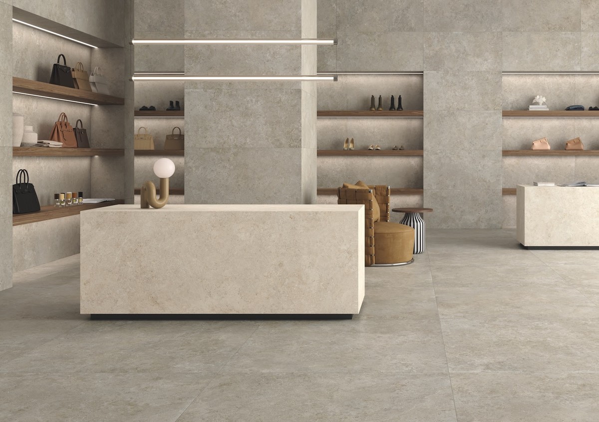 Grace Fossil, la nuova superficie Keope tra Portland Stone e Jura Stone Grace Fossil, la nuova superficie Keope tra Portland Stone e Jura Stone
