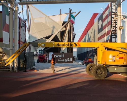 Riutilizzare i materiali del padiglione Kuwait