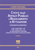 Codice degli Appalti Pubblici e Regolamento di Attuazione