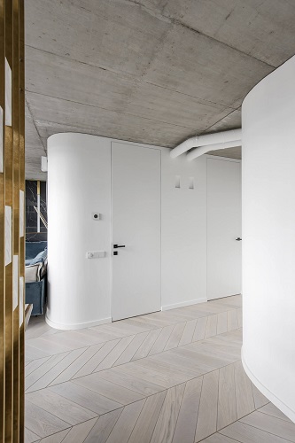 Porte invisibili filo muro su telai ECLISSE Syntesis® Line Battente a tutta altezza