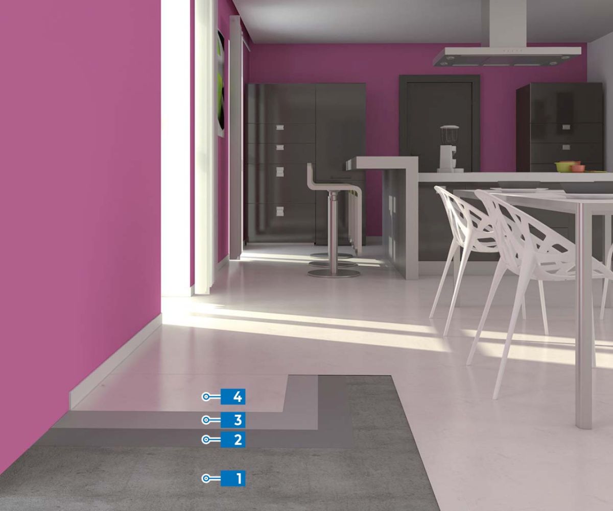 Pavimentazione di resina autolivellante per interni Mapefloor I 320 SL di Mapei Pavimentazione di resina autolivellante per interni Mapefloor I 320 SL di Mapei