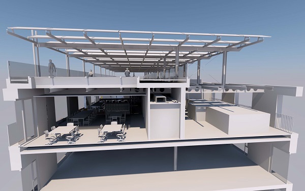 Modello BIM del progetto di sopraelevazione