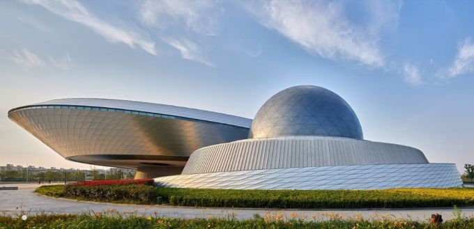 Niente linee o angoli retti per il nuovo museo di astronomia di Shanghai 