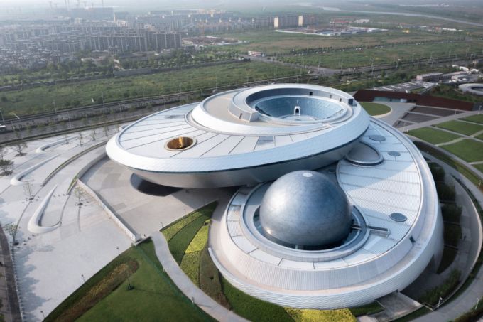 Niente linee o angoli retti per il nuovo museo di astronomia di Shanghai
