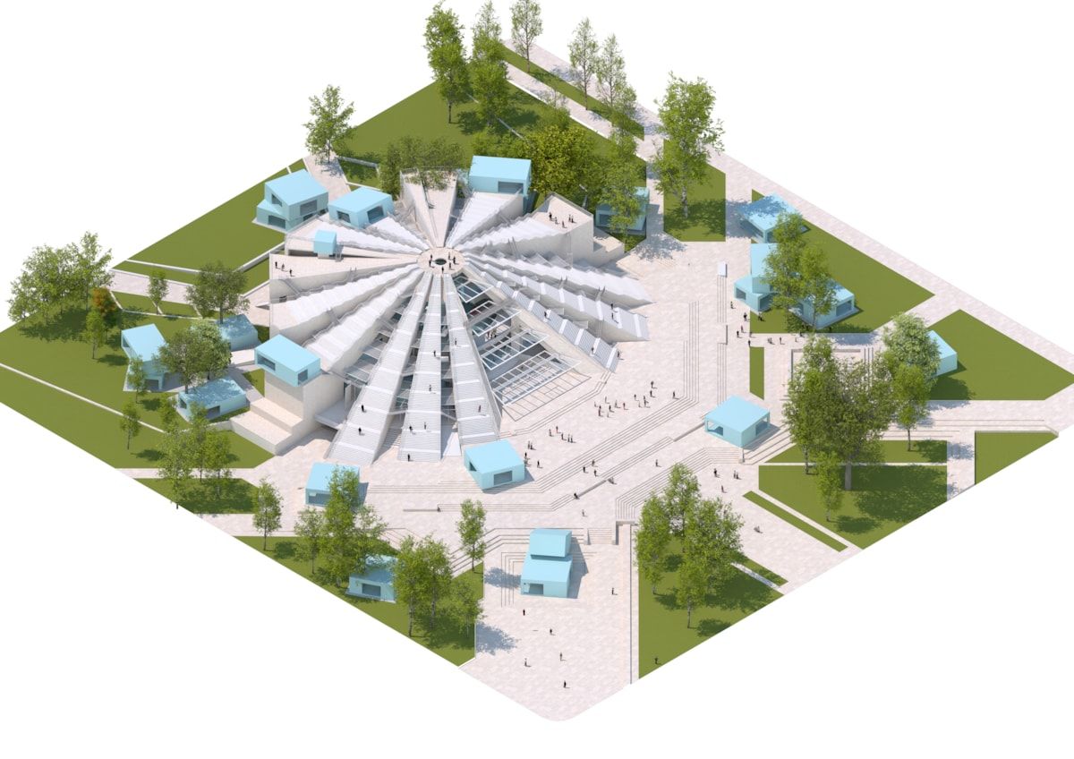 Lo studio MVRDV firma la trasformazione della piramide di Tirana