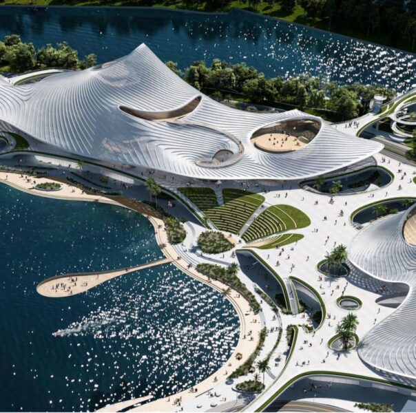 Nanhai Art Center: il centro culturale ispirato alla forma dell’acqua increspata