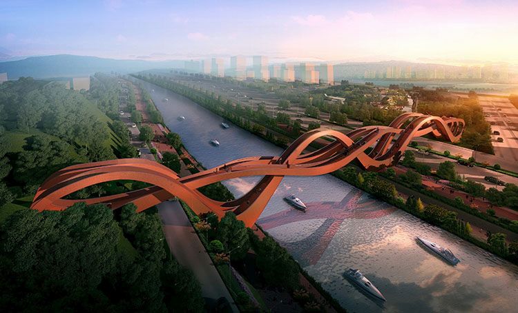 Lucky Knot: il ponte annodato di Moebius. By NEXT architects