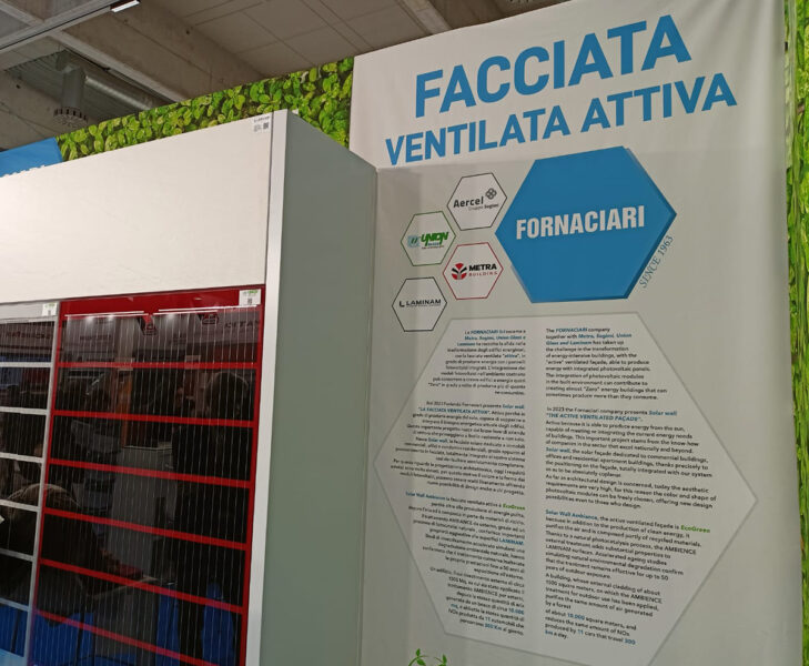Facciata ventilata col fotovoltaico: l’idea italiana che produce energia e depura l’aria