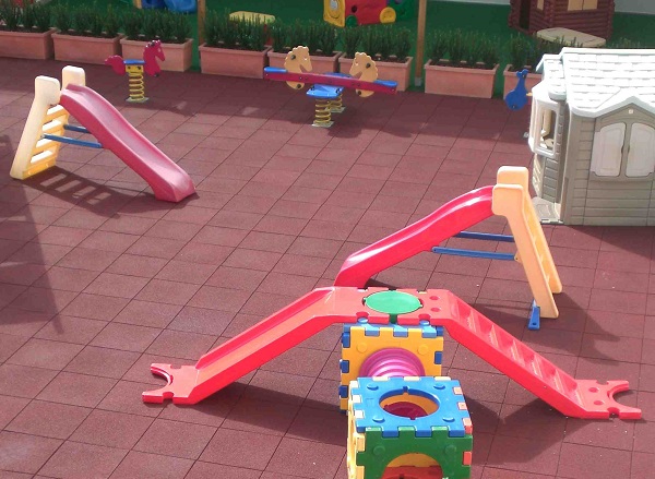 Pavimentazione in gomma riciclata