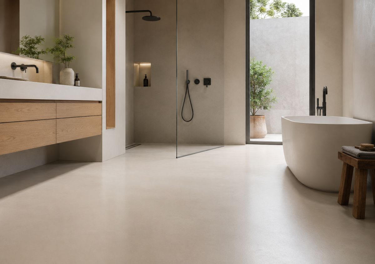 Pavimenti in resina per bagni moderni Pavimenti in resina per bagni moderni
