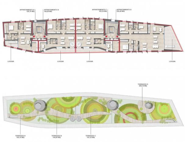 piante dell'edificio