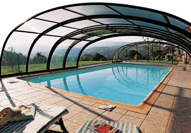 Copertura Invernale Rinforzata Per Piscina 4x10 Metri - INTERNATIONAL COVER POOL Con Occhielli E Fissaggi