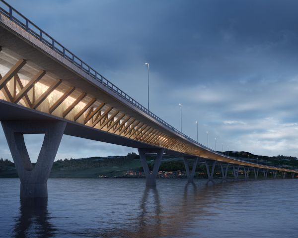 Rizzani De Eccher realizza un ponte di legno di oltre 1 km in Norvegia