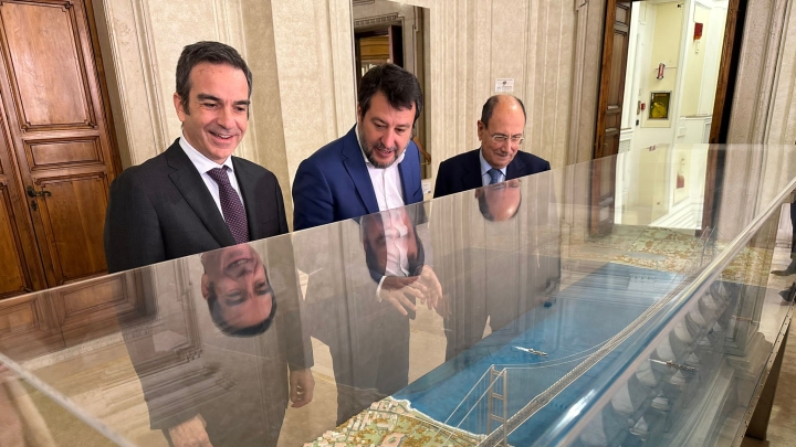 Ponte sullo stretto, incontro tra il vice presidente del Consiglio e Ministro Matteo Salvini con i presidenti delle regioni Calabria e Sicilia, Roberto Occhiuto e Renato Schifani.