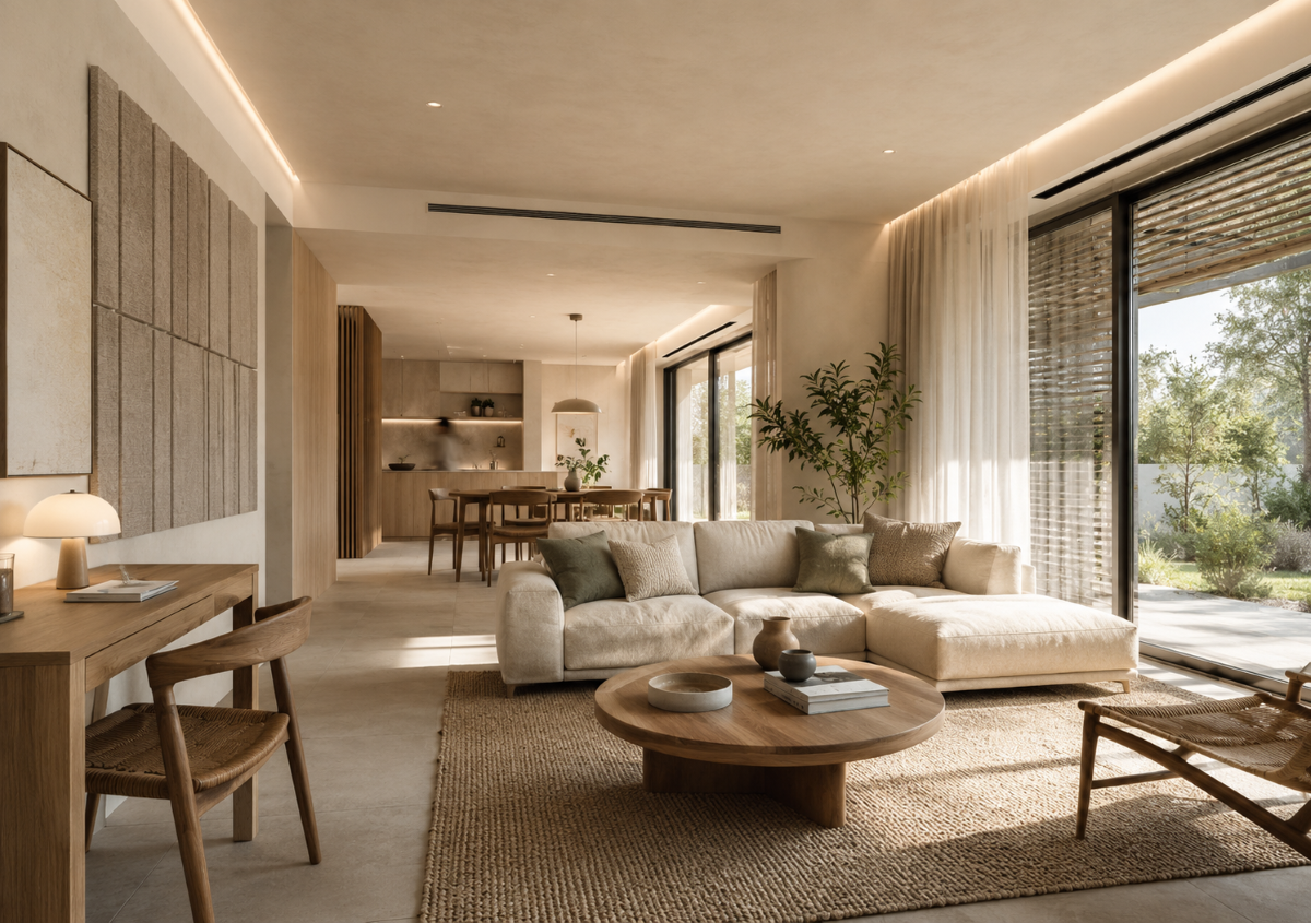 Comfort abitativo: luce, acustica, aria e materiali