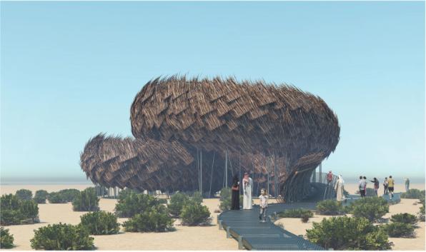 Abu Dhabi: il progetto vincitore del punto di osservazione per i fenicotteri