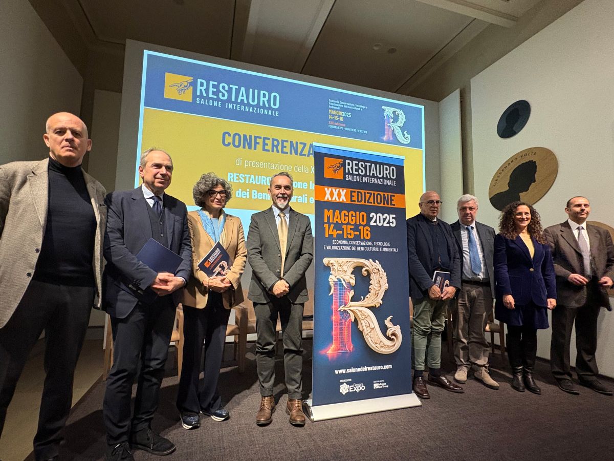 Conferenza stampa di presentazione di RESTAURO 2025, dal 14 al 16 maggio 2025 presso il Quartiere fieristico di Ferrara Conferenza stampa di presentazione di RESTAURO 2025, dal 14 al 16 maggio 2025 presso il Quartiere fieristico di Ferrara