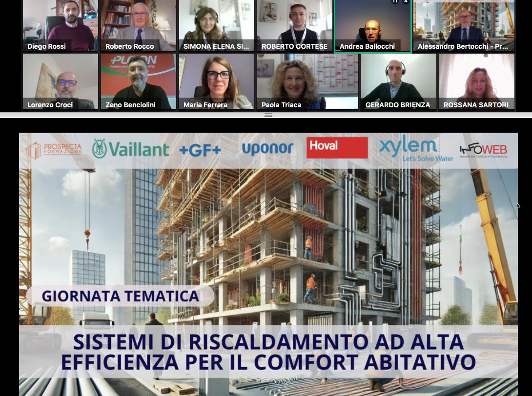 Riscaldamento efficiente: le idee possibili per unire prestazioni, comfort e sostenibilità. Il convegno di Prospecta Formazione
