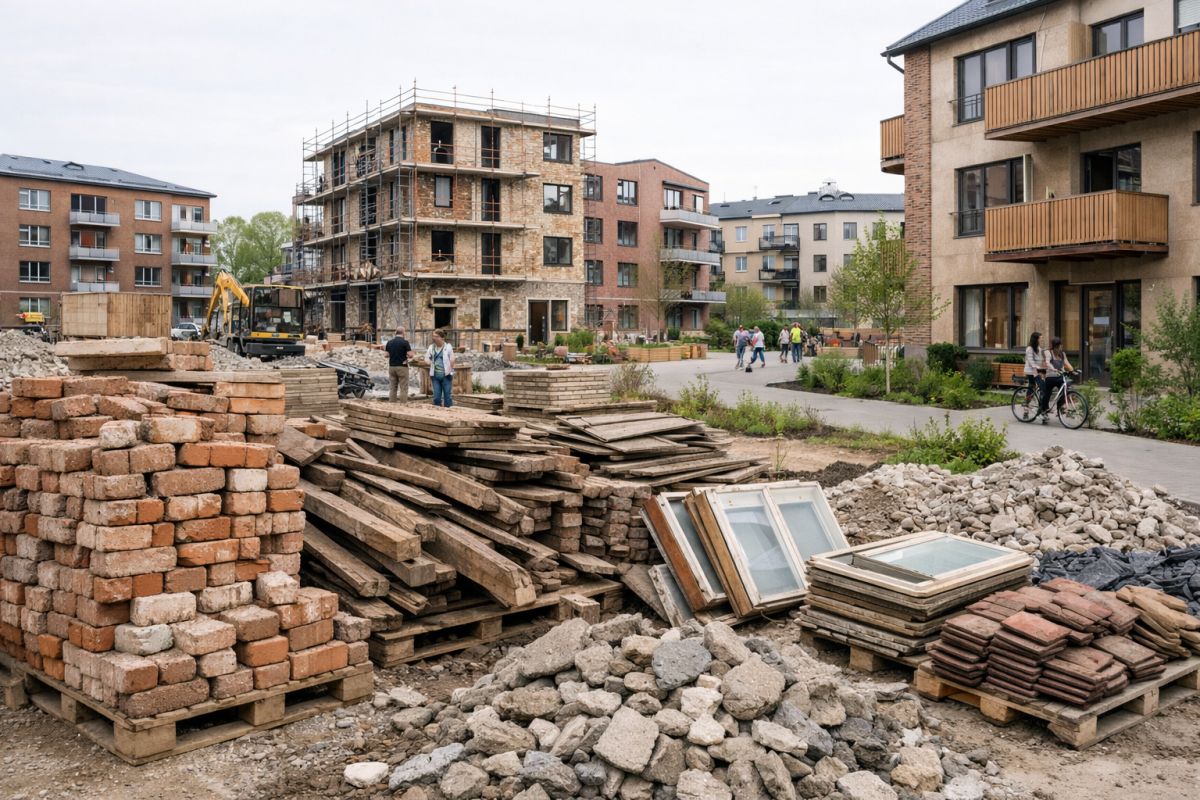 Materiali da costruzione degli edifici a fine vita: non chiamateli rifiuti