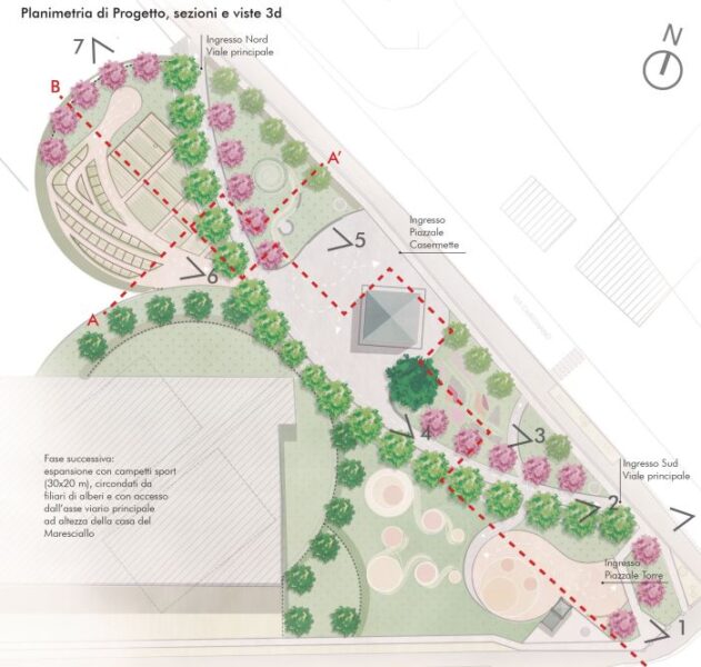 Il progetto del nuovo Parco Casermette Social Park