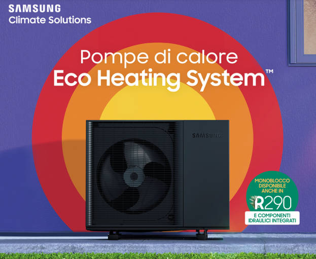 Samsung presenta la nuova pompa di calore EHS Mono R290 con refrigerante naturale