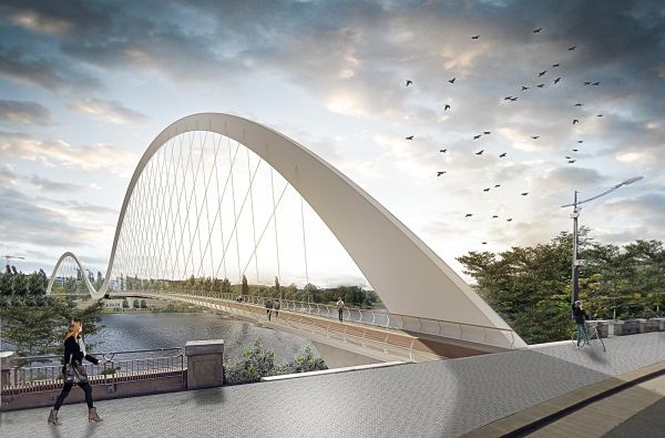 A Praga il ponte "Lávka Holešovice Karlín" firmato dallo studio italiano Schiavello Architects 