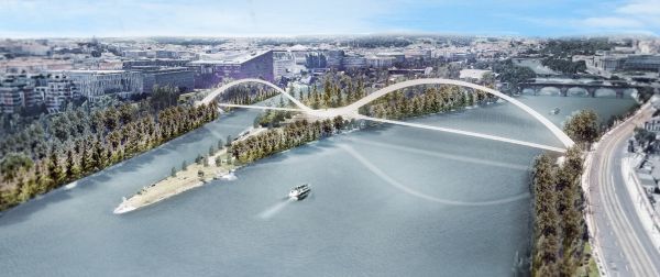 A Praga il ponte "Lávka Holešovice Karlín" firmato dallo studio italiano Schiavello Architects 