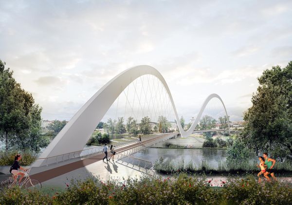 A Praga il ponte "Lávka Holešovice Karlín" dello studio italiano Schiavello Architects Office