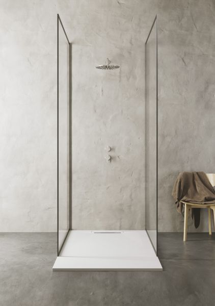 Enigma, il piatto doccia rettangolare in Pietraluce di SDR Ceramiche