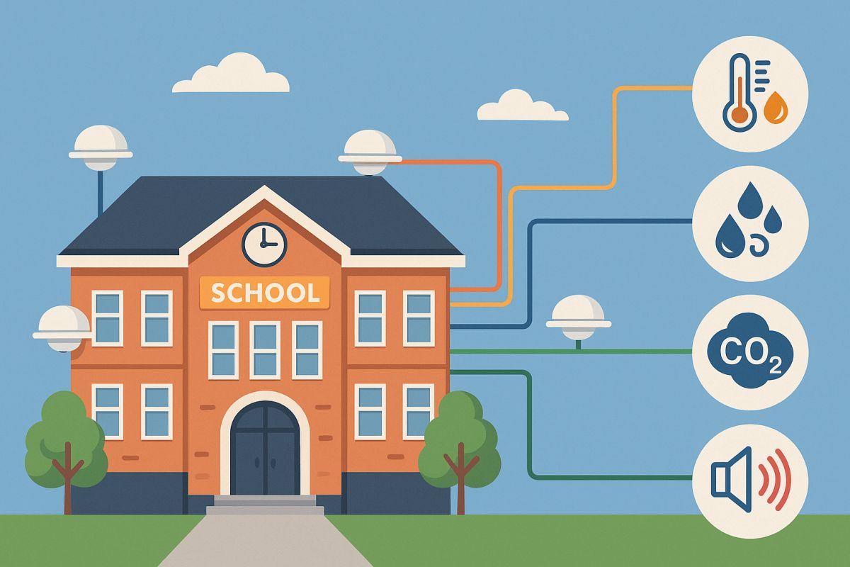Sensoristica integrata negli edifici scolastici: monitoraggio ambientale e prestazioni