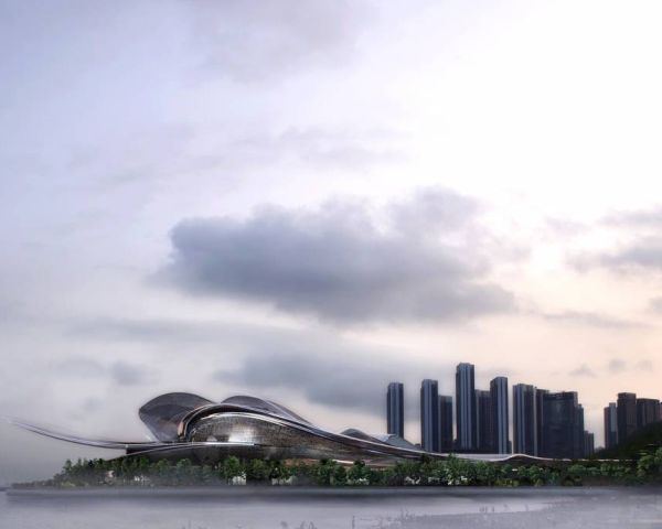 Il Teatro dell’Opera di Shenzhen: un guscio di madreperla circondato dal mare
