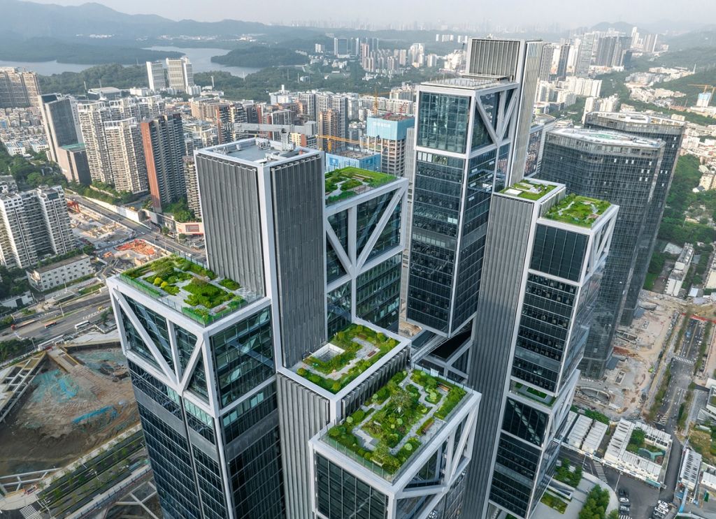 I tetti verdi del progetto Sky City
