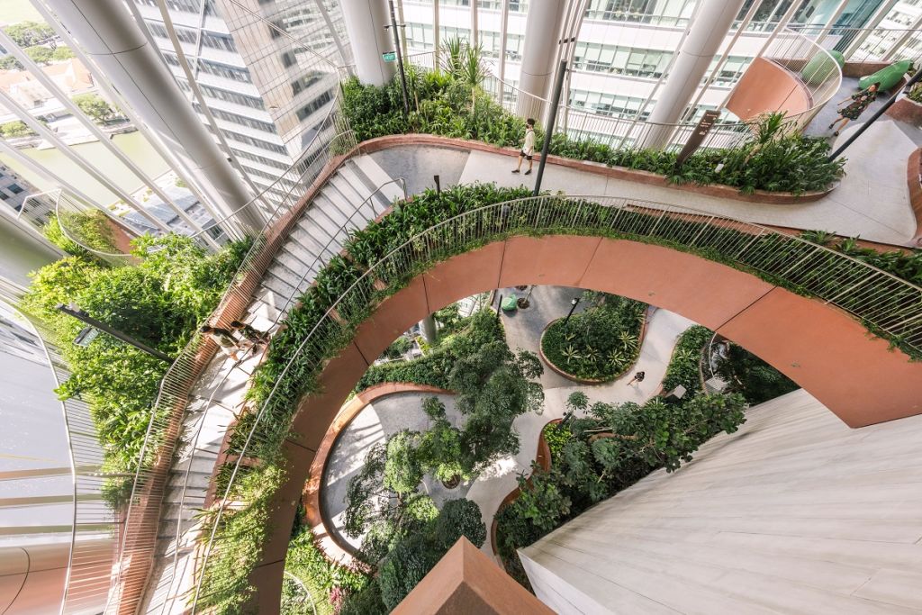 CapitaSpring, il grattacielo di Singapore con 80 mila piante