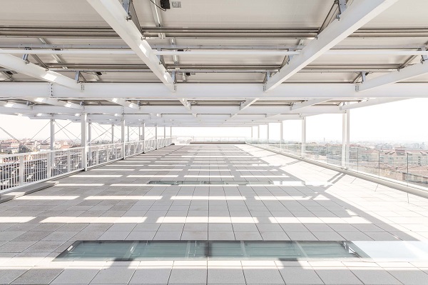 Terrazzo Banca Sella ottenuto con progettazione in BIM