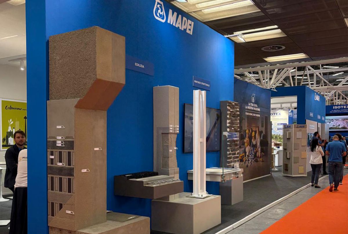 Lo stand Mapei al SAIE 2026 Lo stand Mapei al SAIE 2026