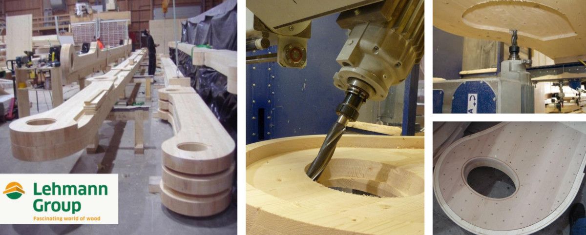 Lavorazione del legno con macchine a controllo numerico o CNC (fonte: - Blumer Lehman)