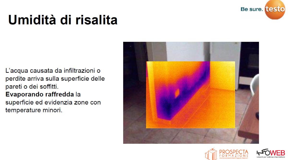 Termocamera: strumento per identificare i danni da umidità di risalita