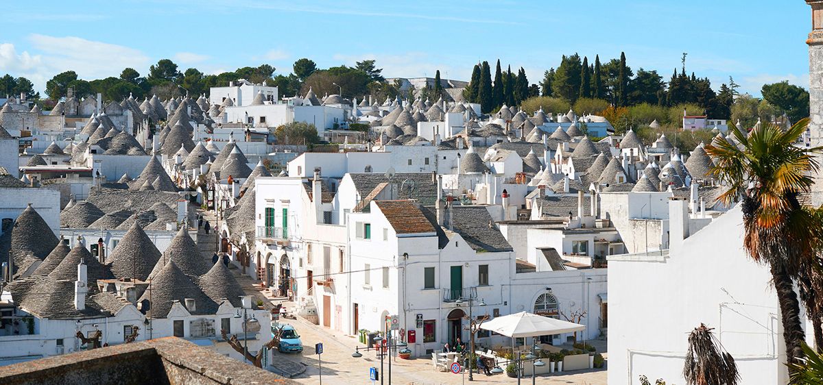 Veduta dall’alto di Alberobello Veduta dall’alto di Alberobello