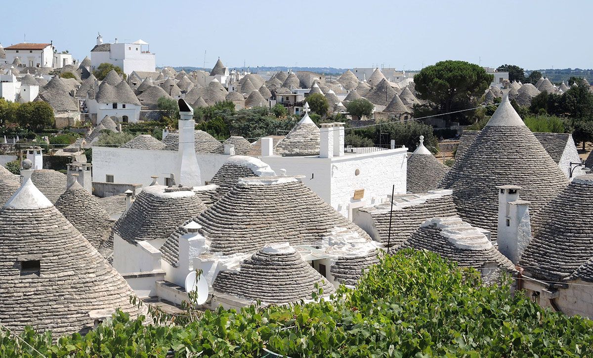 Veduta di Alberobello, la Capitale dei trulli Veduta di Alberobello, la Capitale dei trulli