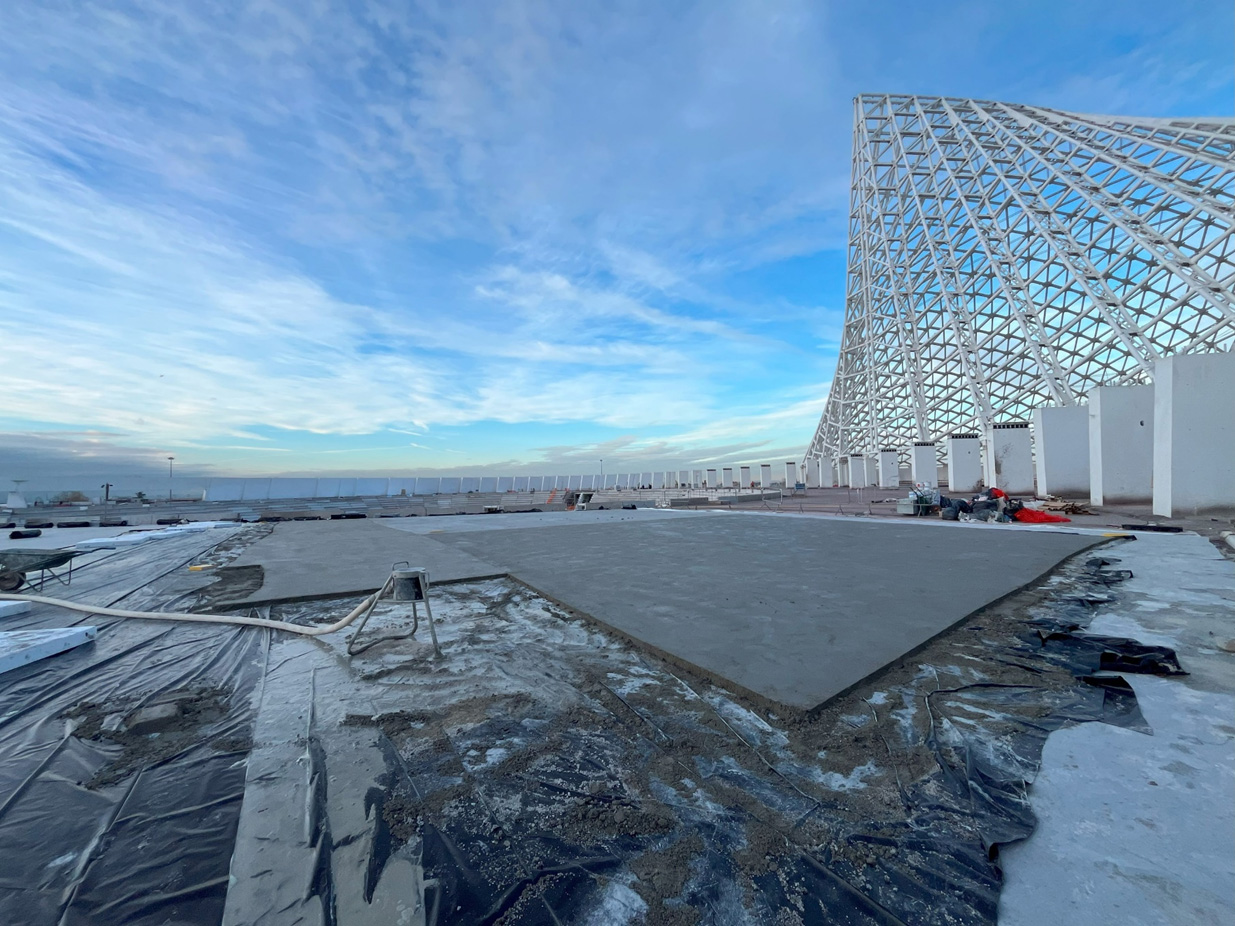 Mapei protagonista nella riqualificazione della Vela di Calatrava a Roma