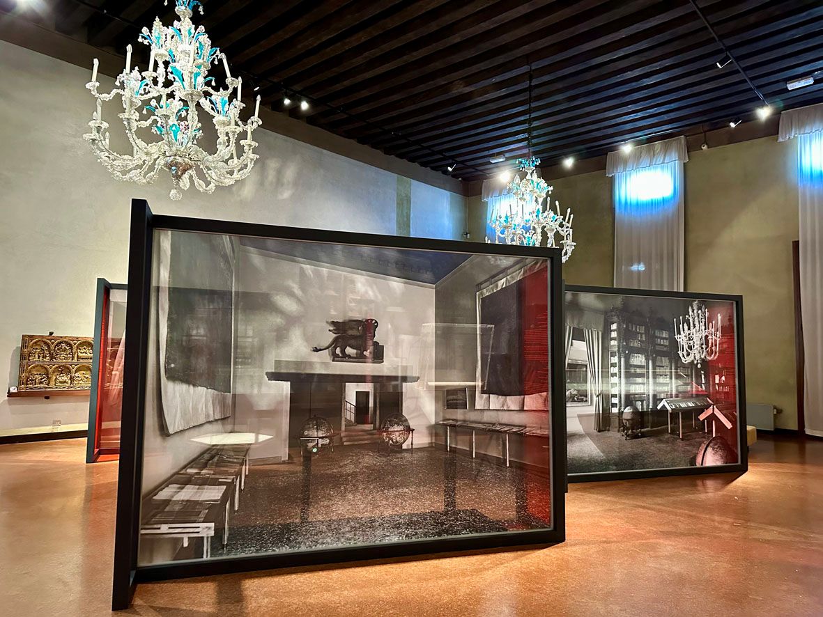 Vista dell’allestimento della mostra a venezia Il Correr di Carlo Scarpa 1953-1960 Vista dell’allestimento della mostra a venezia Il Correr di Carlo Scarpa 1953-1960