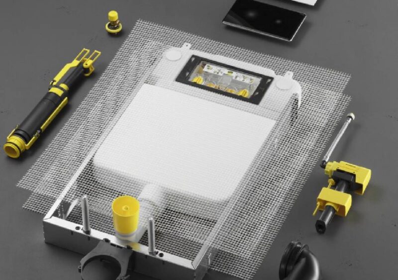 Prevista Pure, il modulo WC di Viega spesso appena 8 cm