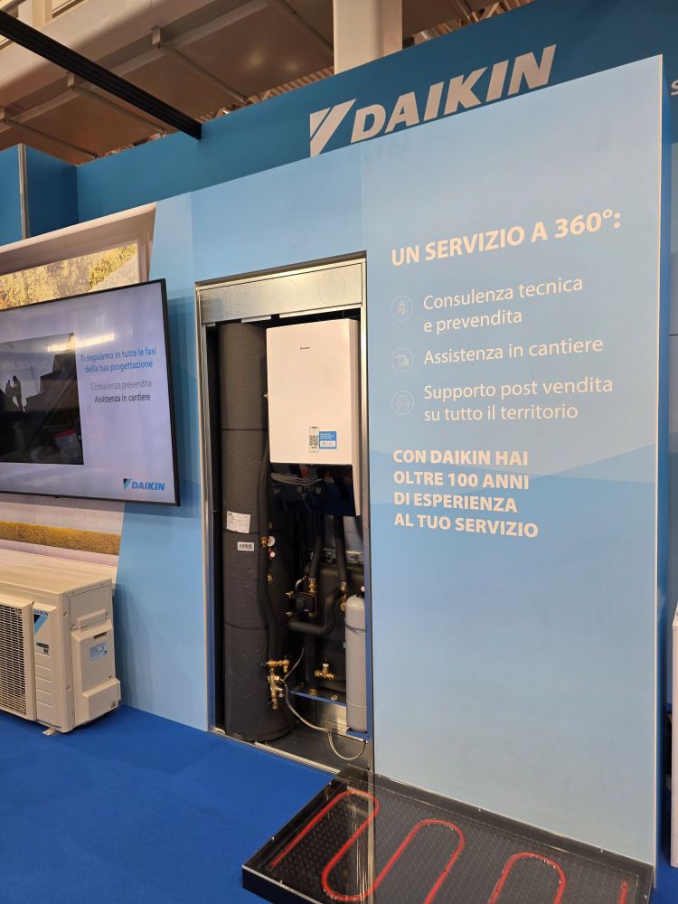 In-Wall, soluzione Daikin di armadio da incasso a muro che raccoglie in un unico modulo esterno riscaldamento, raffrescamento e produzione di ACS In-Wall, soluzione Daikin di armadio da incasso a muro che raccoglie in un unico modulo esterno riscaldamento, raffrescamento e produzione di ACS