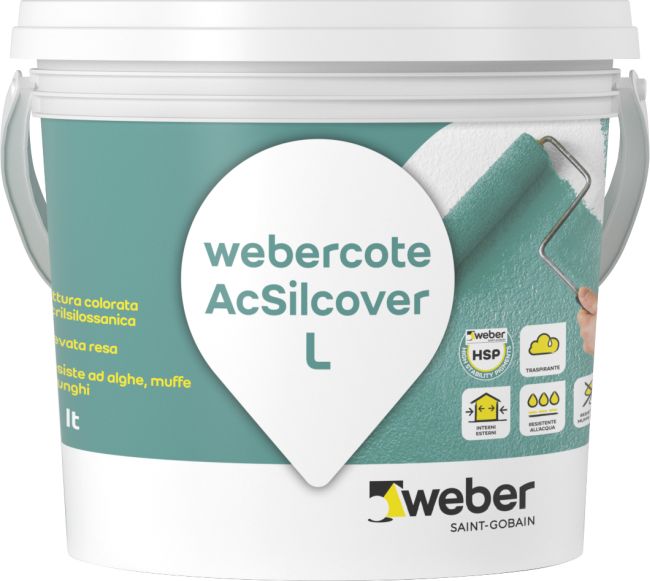 webercote AcSilcover L è una pittura colorata di weber saint gobain