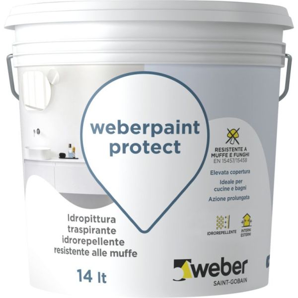 weberpaint è linea di idropitture per interni del marchio Weber di alta qualità
