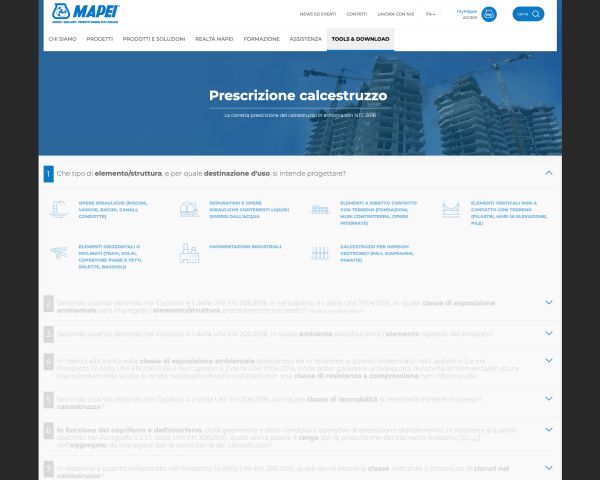 Da Mapei nuovo tool per la corretta prescrizione del calcestruzzo