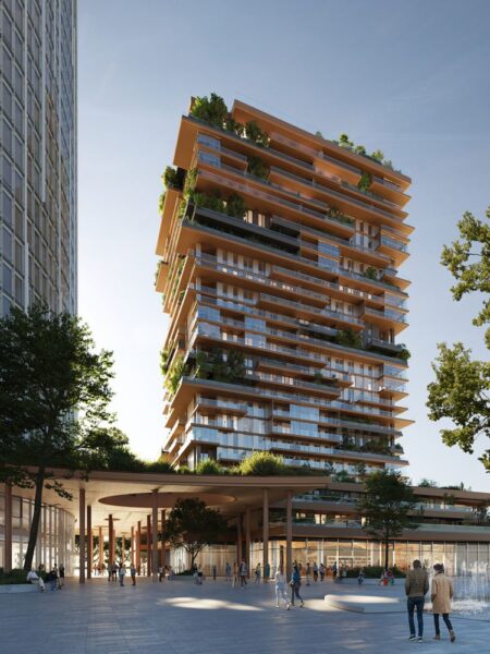 La torre residenziale “Grünblick” progettata da MCA a Vienna